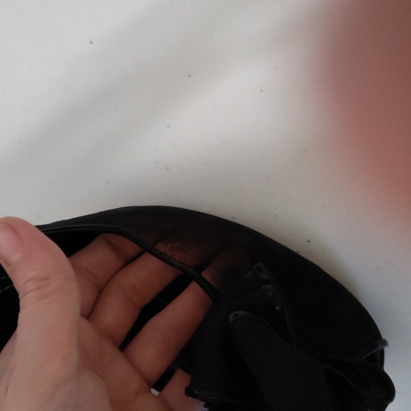 Kate Spade Didi Mesh Polka Dot PeepToe Size 9 black - Picture 4 of 12